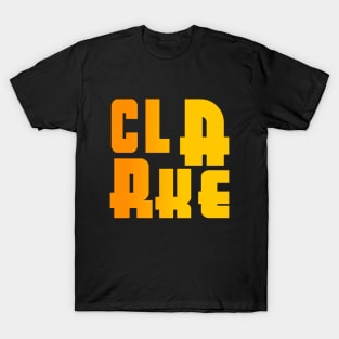 Clarke, name, typography T-Shirt